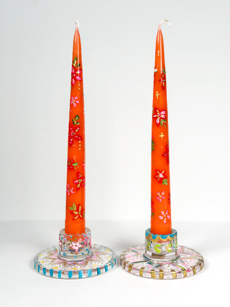 Mer Rose Atelier hand painted candles by Marla Meridith