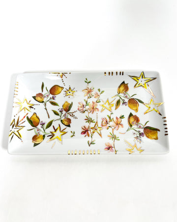 One-of-a-kind, hand painted china painted by Marla Meridith for Mer Rose Atelier 