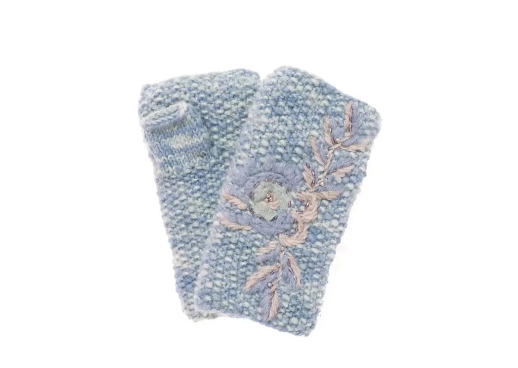 French Knot hand crafted  Aurora handwarmers on Mer Rose Atelier