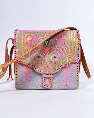 Elle Shoulder Strap upcycled leather handbag by Mer Rose Atelier