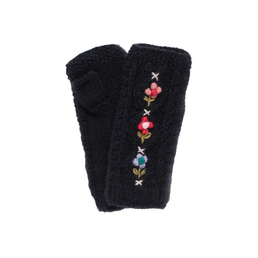 Hand knit Tilly Handwarmers by French Knot on Mer Rose Atelier